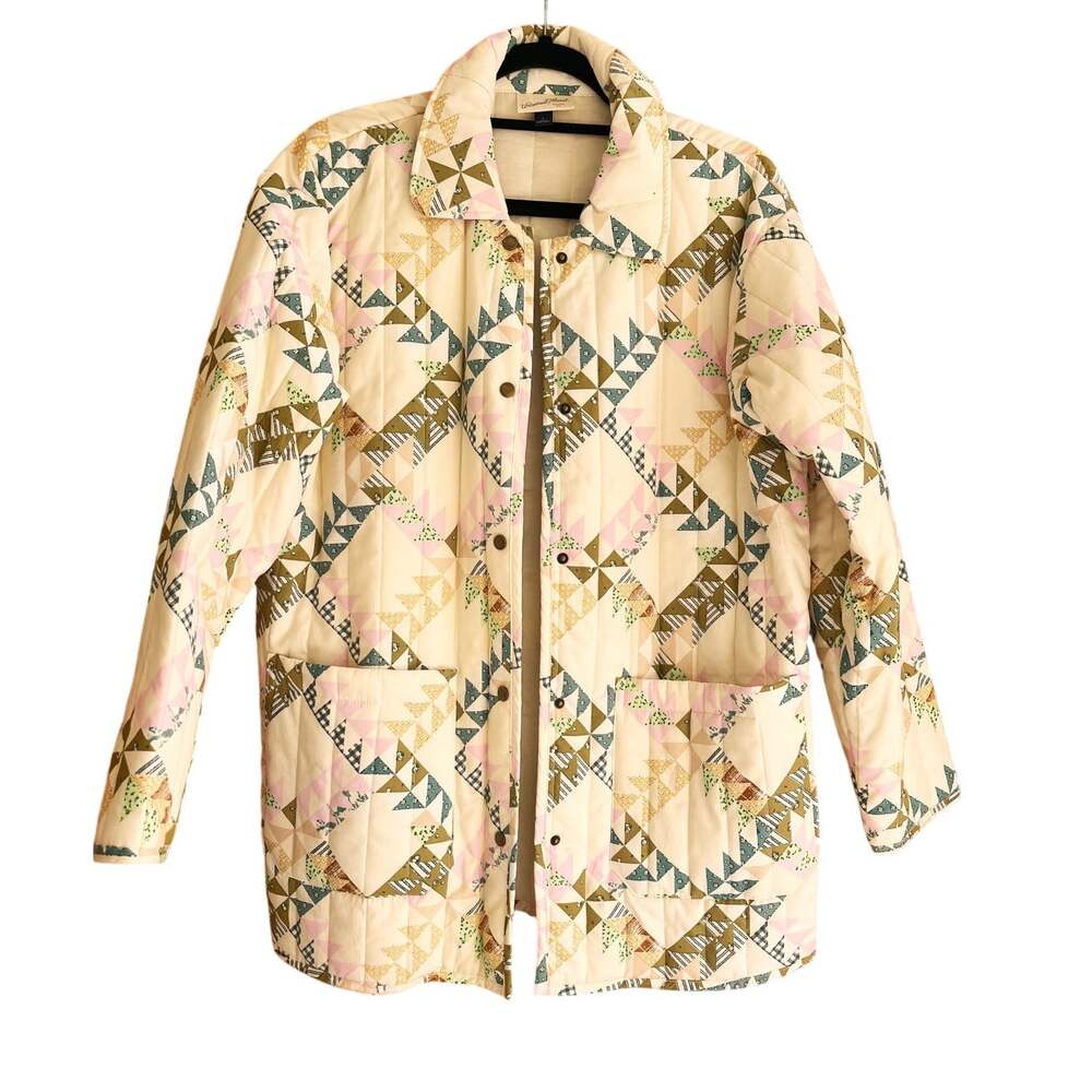 Universal Threads Patchwork Quilted Chore Button-Front Jacket - Picture 1 of 5